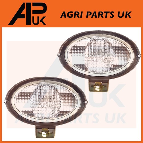 Pair oval work lights mini - work,