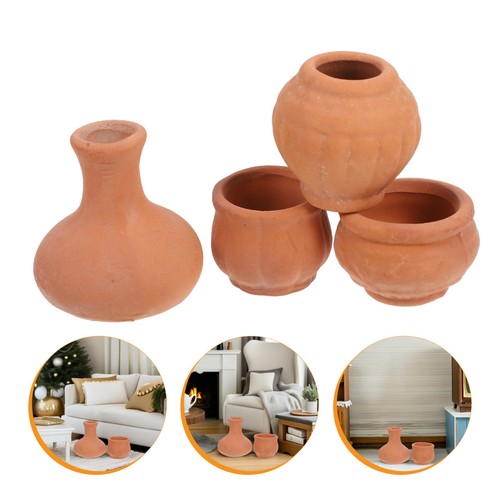 4pcs mini terracotta - 4pcs,