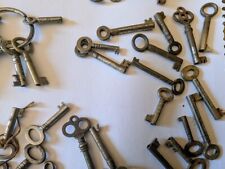vintage antique keys, various sizes, for furniture & cabinet locks, 74 in total