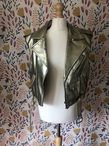 Vintage gold leather - gold,