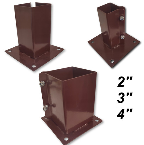 Bolt down post shoe support - down,