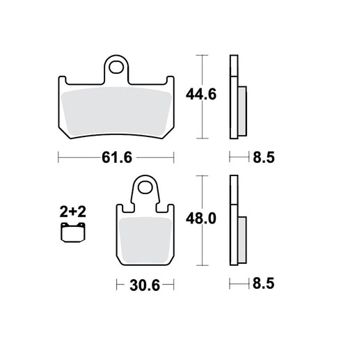 Crq trw carbon brake pads - crq,