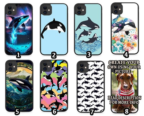 Killer whale rubber - phone, case