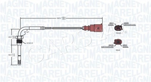 Exhaust gas temperature sensor - exhaust,