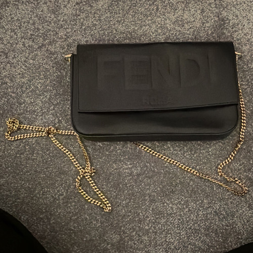 Fendi roma black - roma, leather