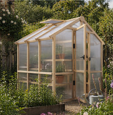 Large wooden greenhouse - large,