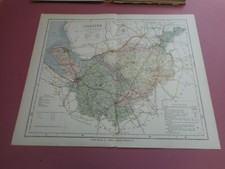 100% ORIGINAL CHESHIRE MAP BY