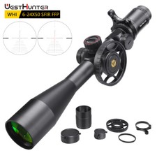 WESTHUNTER WHI 6-24X50 SFIR FFP Illuminated Scope Long Range Hunting Optic Sight
