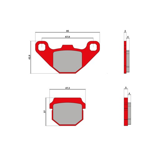 Malossi brake pads - , mhr