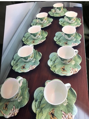 Spode floral haven teacups - spode,