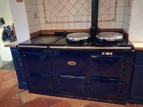 Aga oven range cooker blue - cooker,