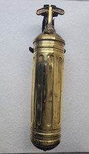 Pyrene Vintage Brass Hand Pump Fire Extinguisher Empty