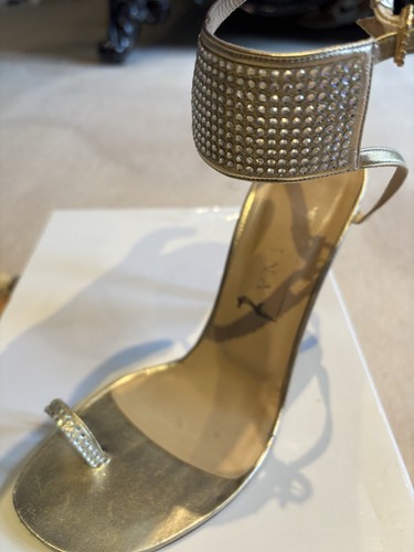 Gina gold sandals with