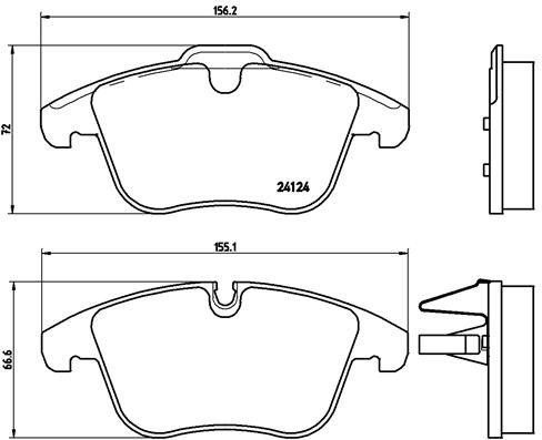Brembo 022 brake - p, pad