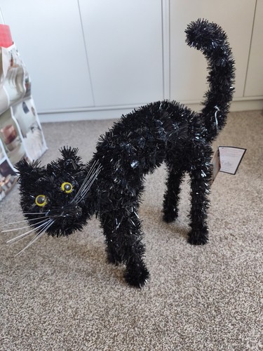 Cursed black cat halloween - black,