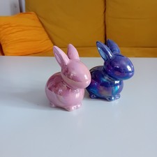 Ceramic Bunnies Set of 2 Cute