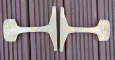 2 x Vintage Railroad Railway Track Joint Sections