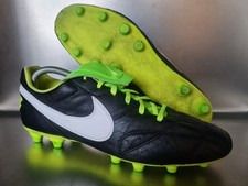 Nike The Premier FG Size 44.5*UK 9.5 Black Leather Cam Sole Football Boots
