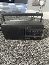 Sony ICF-790L Portable Radio FM/MW/LW - Fully Working - Includes Power Supply 