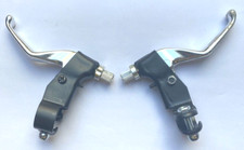 2 Finger BMX Bike Cycle Brake Levers Black/Silver Alloy 2 x Left Levers