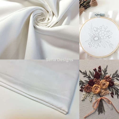 Plain thick white 100 - plain, cotton