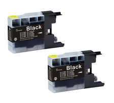 2 Black NonOEM LC1240 Ink