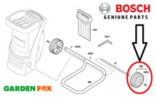 Genuine Spare Part Bosch AXT2000 RAPID Shredder WHEEL & PIN 4059952467191 O17