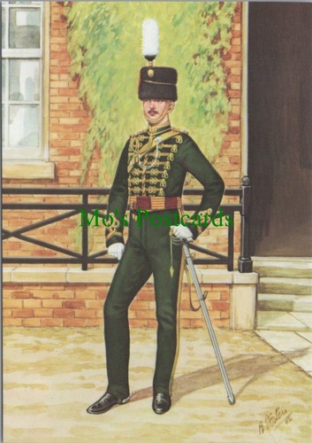 Military postcard officer - postcard,