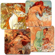 Alphonse Alfons Mucha Seasons