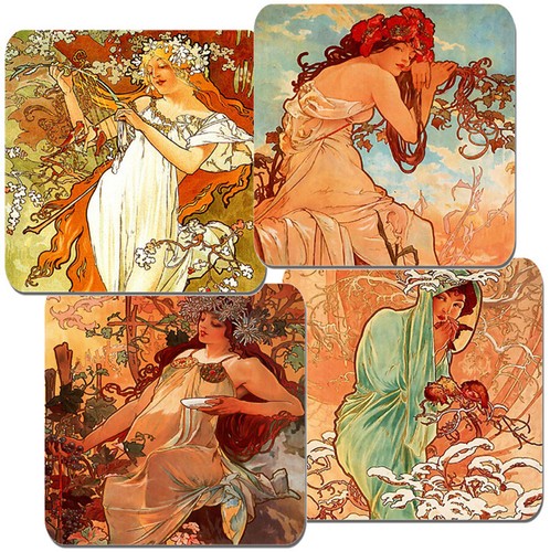 Alphonse alfons mucha seasons - alphonse,