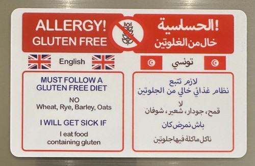 Tunisian gluten free travel - tunisian,