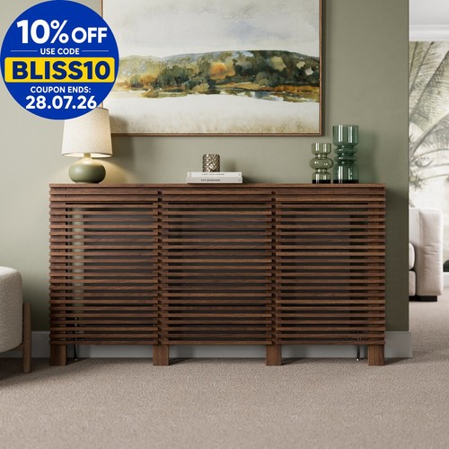 Radiator cover walnut modern - radiator,