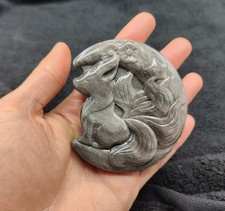 Silver Obsidian 9 tails