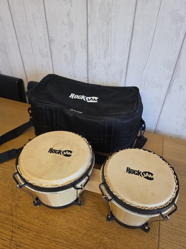 Rockjam wood metal bongo - rockjam, &