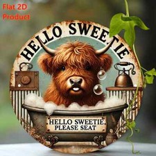 Highland Cow Coo Hello Sweetie