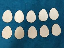 Pack of 10 Wooden Easter Eggs
