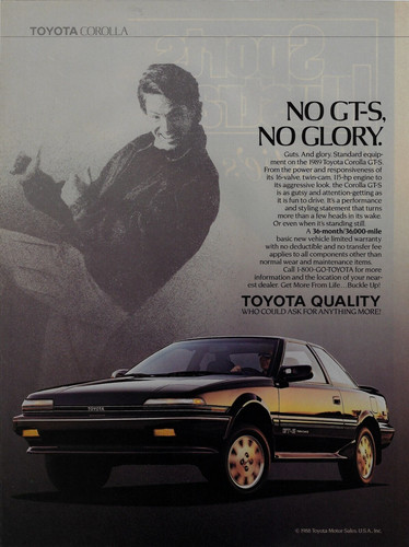 1989 toyota corolla black - 1989,
