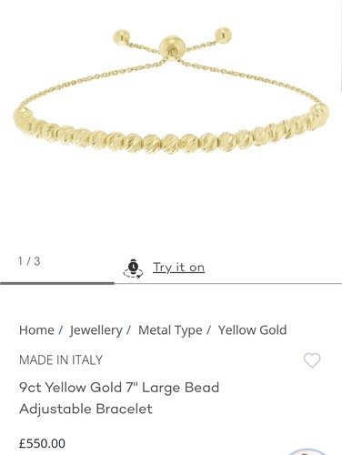 Ernest jones slide - jones, bracelet
