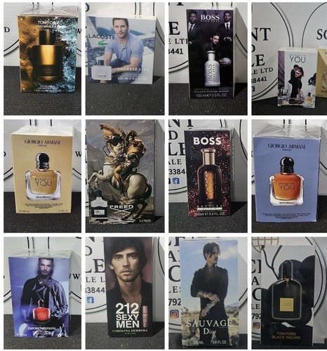 Many different perfume bottles - many,