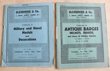 Glendining & Co. Auction Catalogues, Military & Naval Medals, 1944, Badges 1945