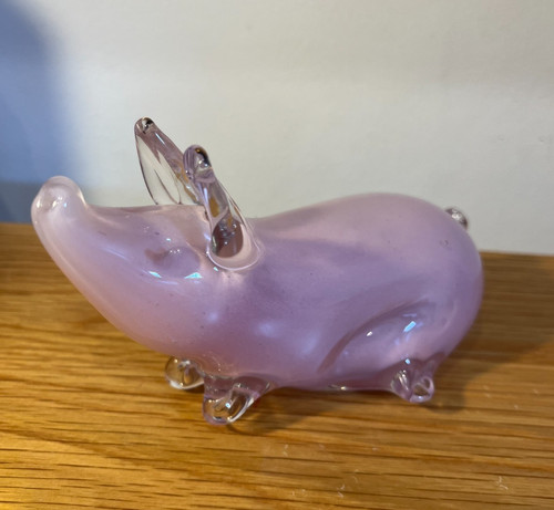Vintage langham glass pink - glass,