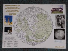 Patrick Moore A3 Moon Map /