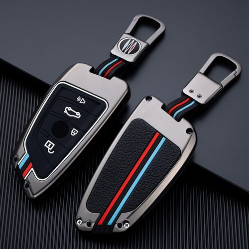 Leather key fob case holder - key,