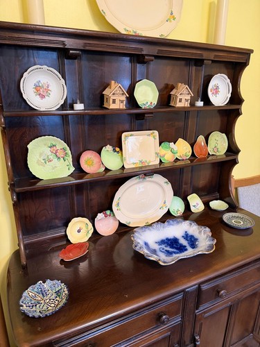 Vintage ercol oak - dresser,
