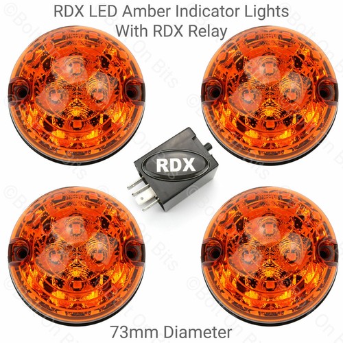 Rdx led 73mm amber - led, indicator