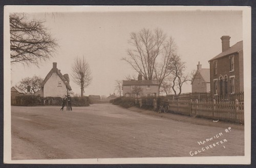 Vintage rppc postcard harwich - rppc,