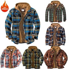 🔥UK Men Plaid Work Jacket