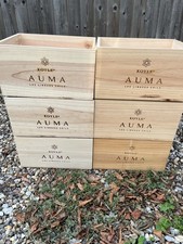 Six Wooden Wine Crates,  Great For Christmas Hampers, Storage Free Postage