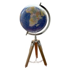 20cm Globe with stand on a tripod - Rotating Vintage World Globe