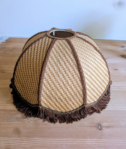 Vintage 1970s fringed wicker - vintage,